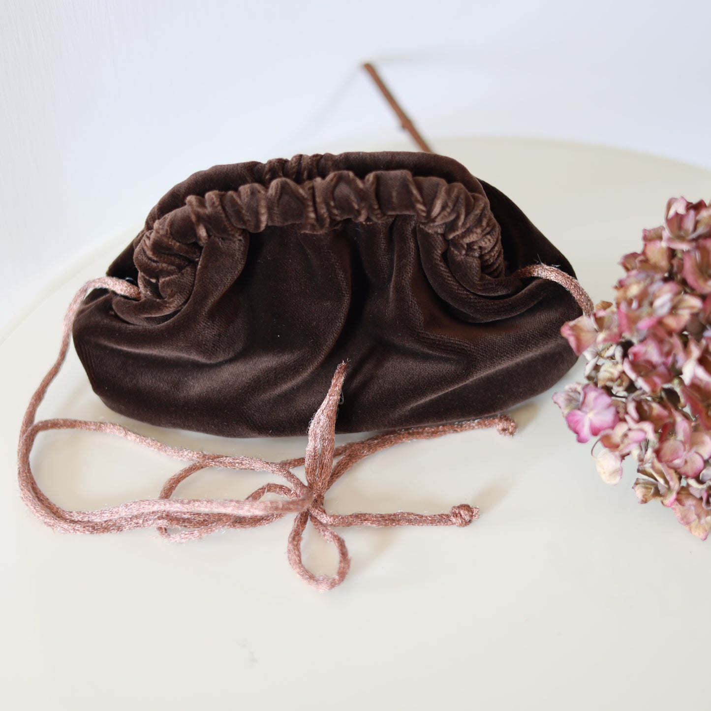 Mini Clutch - Velluto Cioccolato