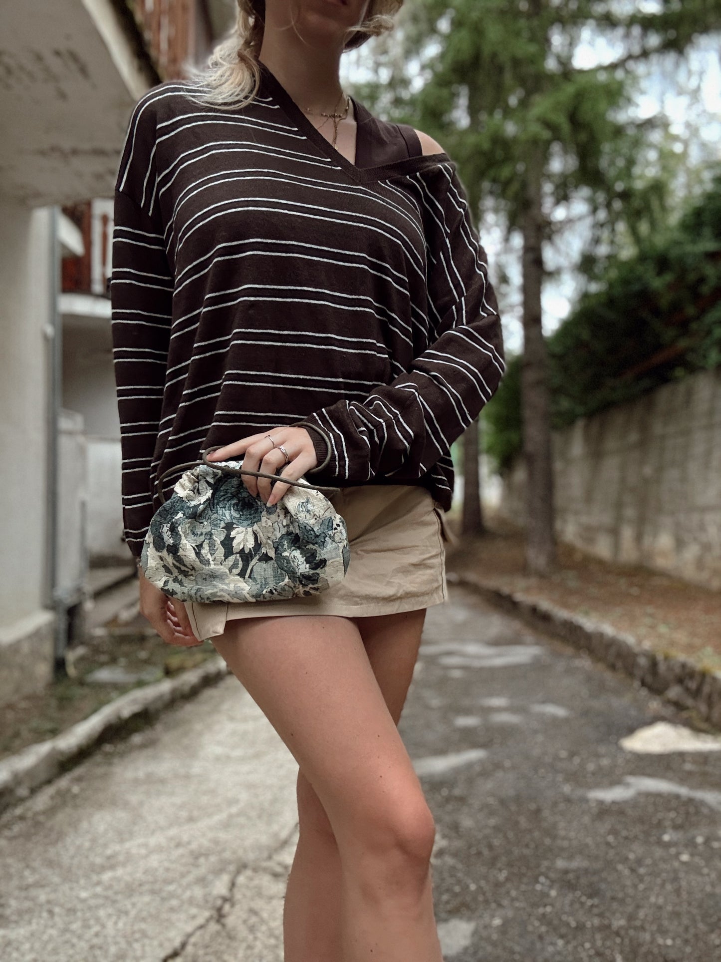 Mini Clutch Ralph Lauren - Verde Petrolio