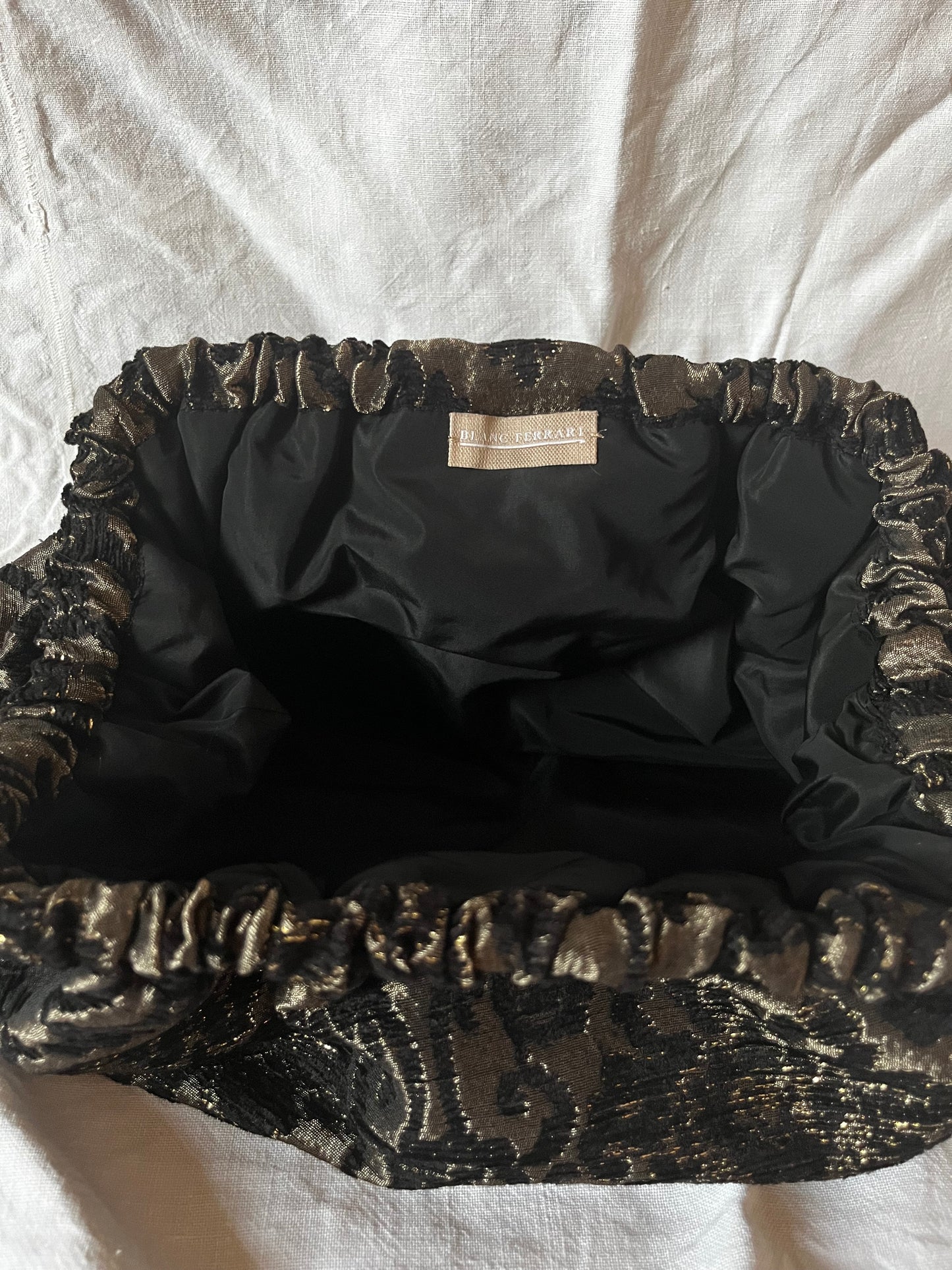 Clutch Damascata Oro e Nero