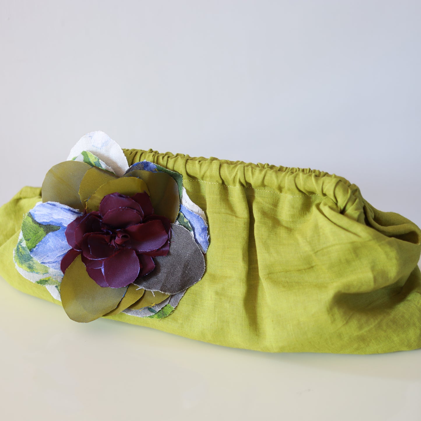 Clutch Lime in lino