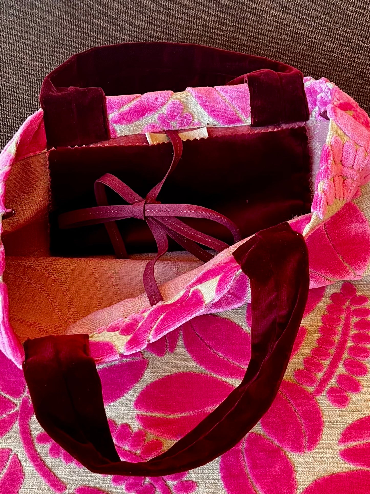 Shopper in Lino e Velluto