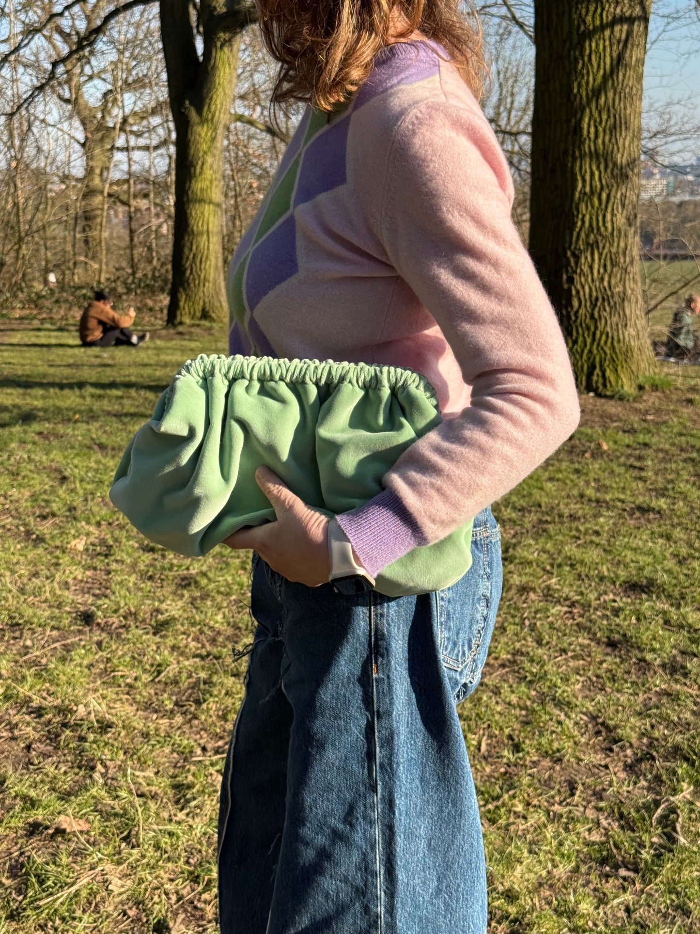 Clutch verde menta