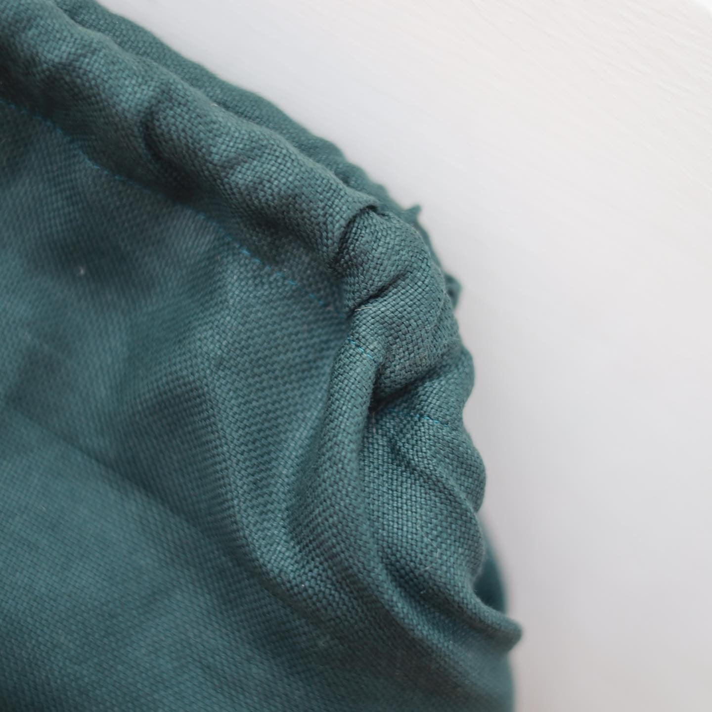 Clutch Verde Smeraldo in lino