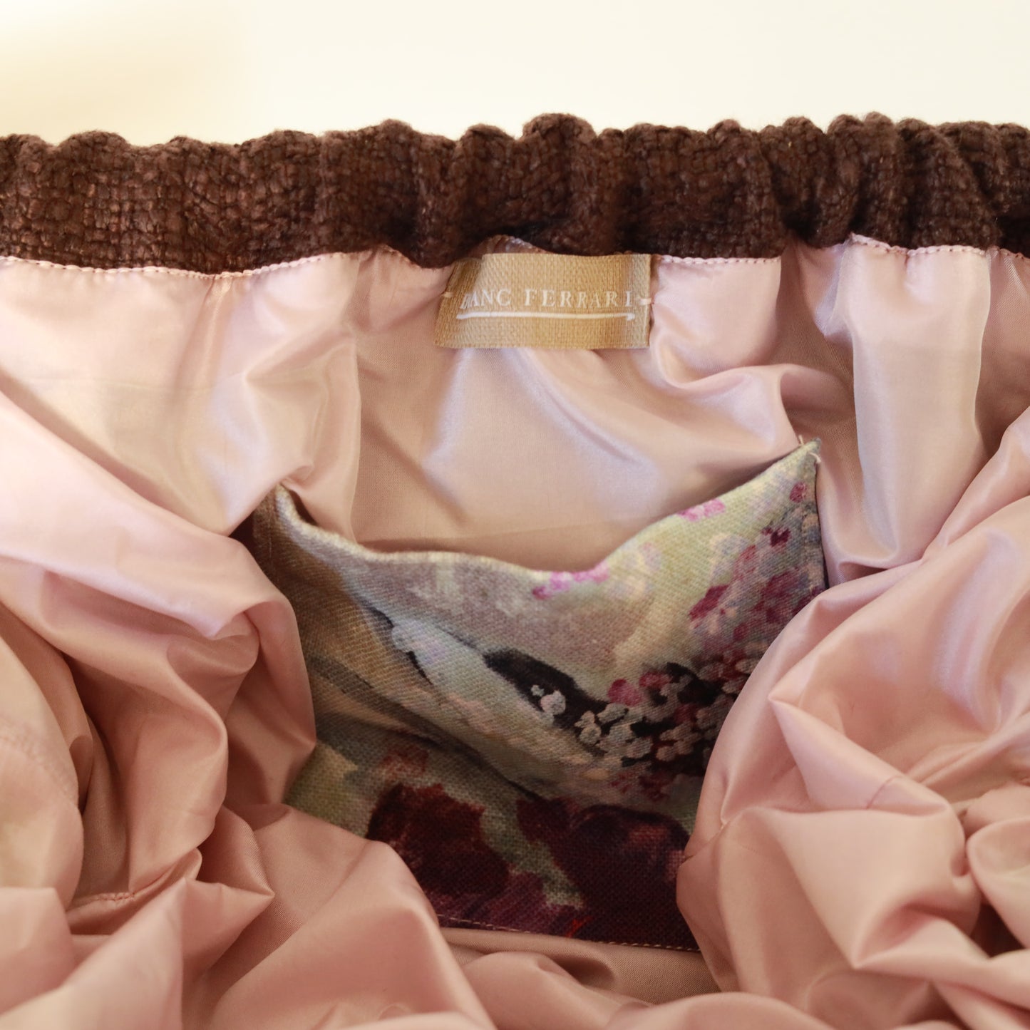 Clutch lino - testa di moro