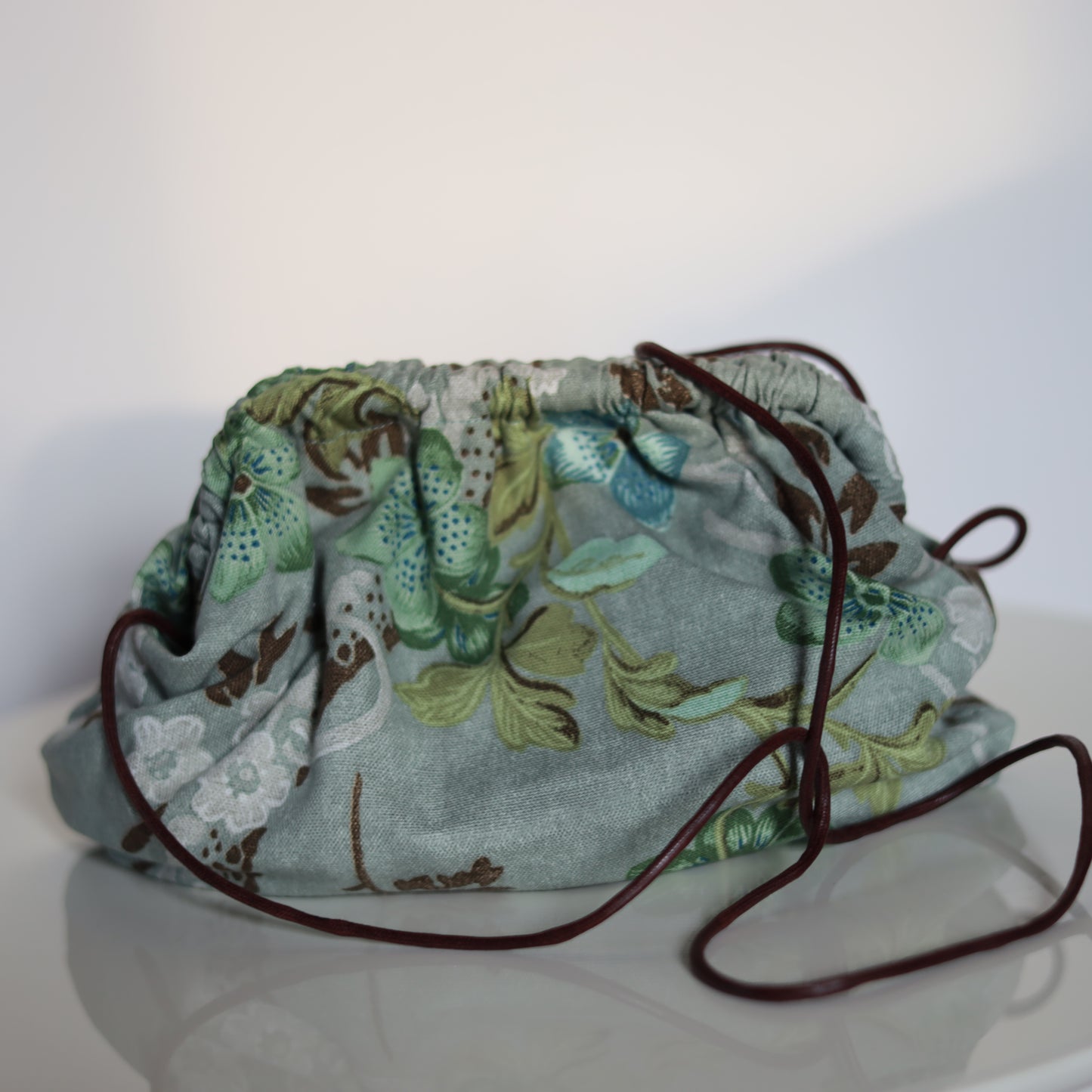 Clutch Midi lino - fantasia tropicale