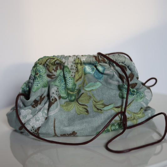 Clutch Midi lino - fantasia tropicale