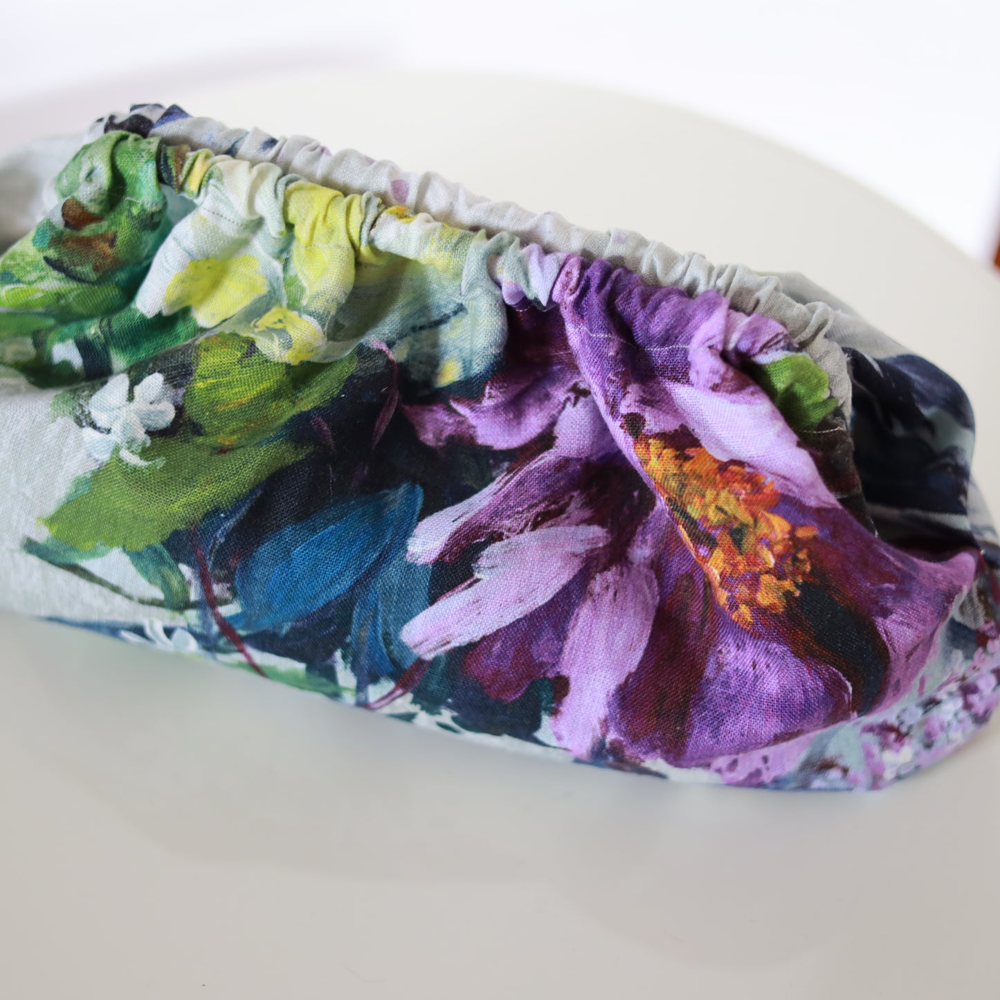 Clutch lino - fiori di campo