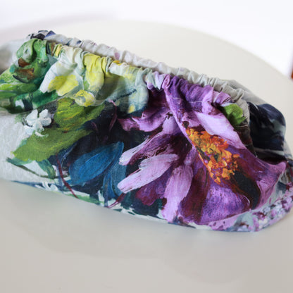 Clutch lino - fiori di campo