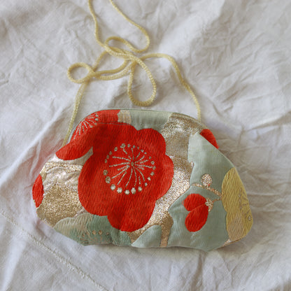 Mini Clutch Seta OBI fiore di Pruno
