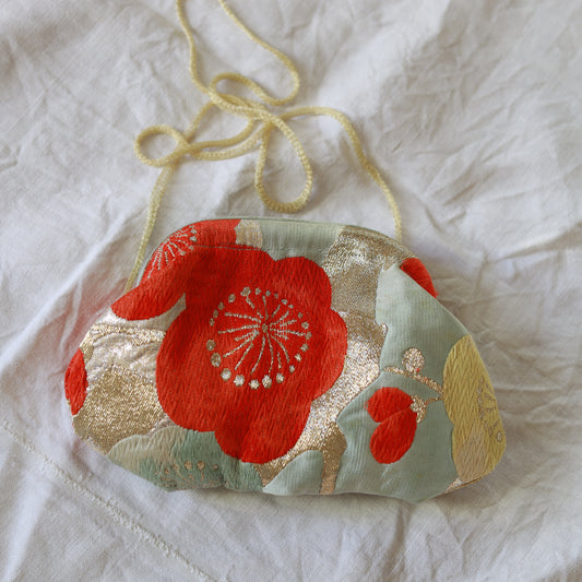 Mini Clutch Seta OBI fiore di Pruno