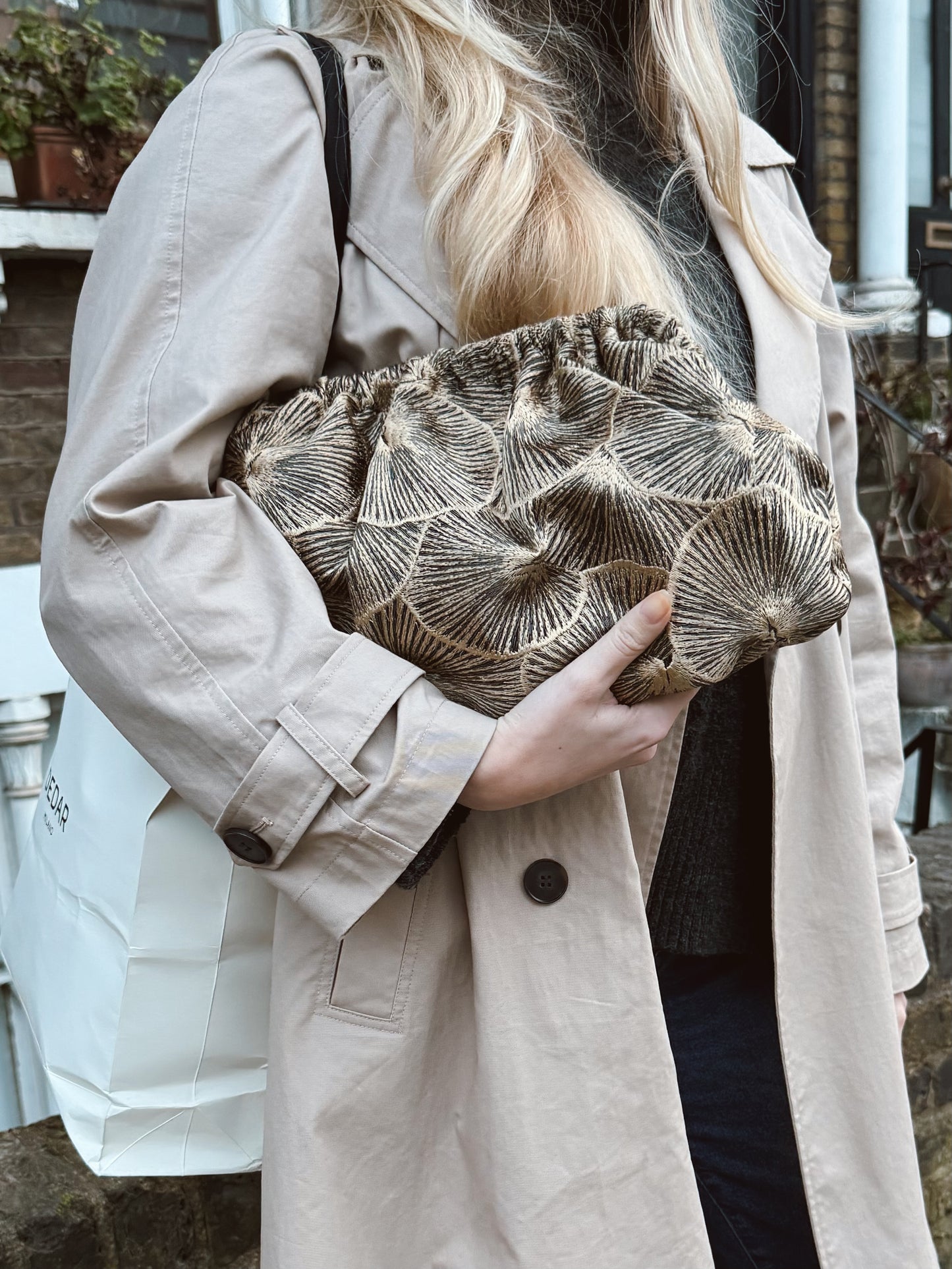 Clutch Lotus - Seta & Viscosa