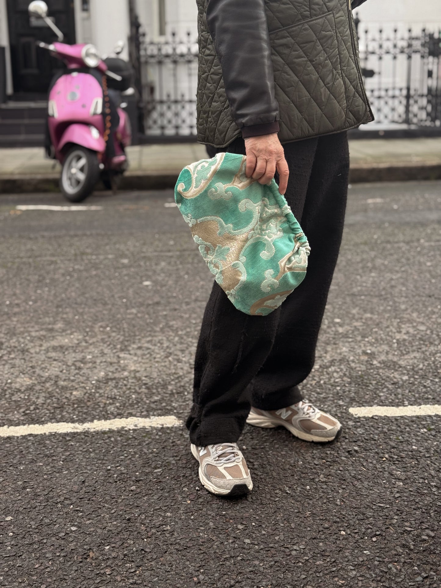 Clutch Damascata - Aquamarine