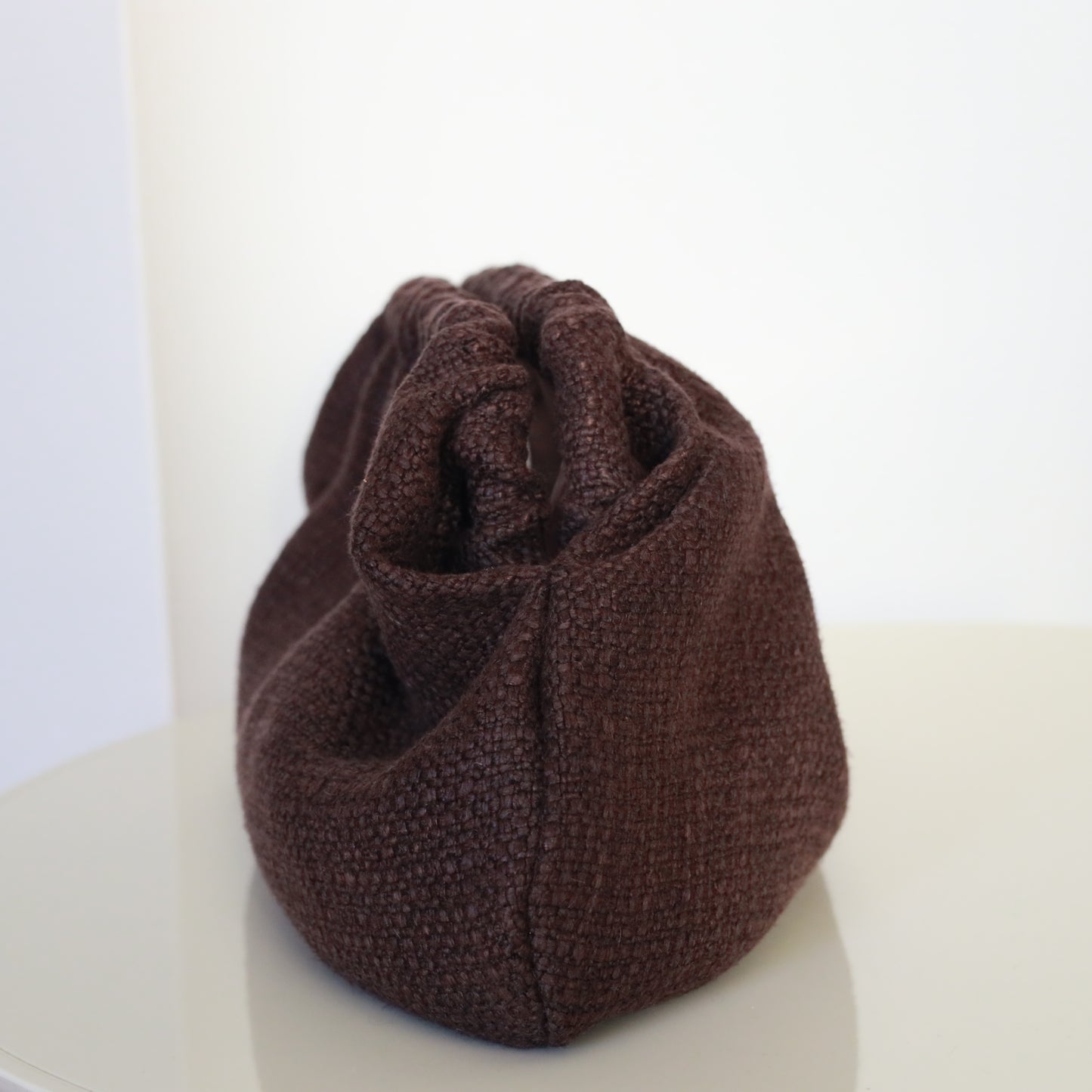 Clutch lino - testa di moro