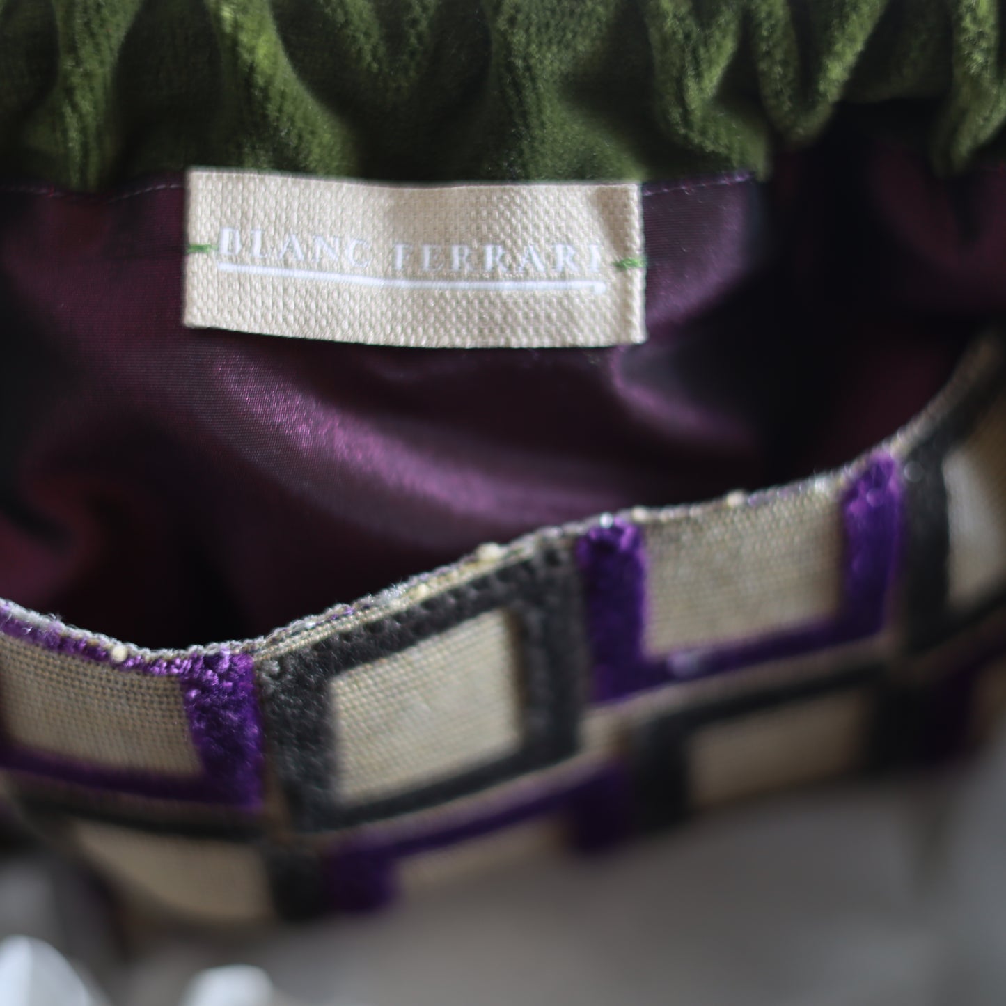 Clutch Velluto - Verde Oliva