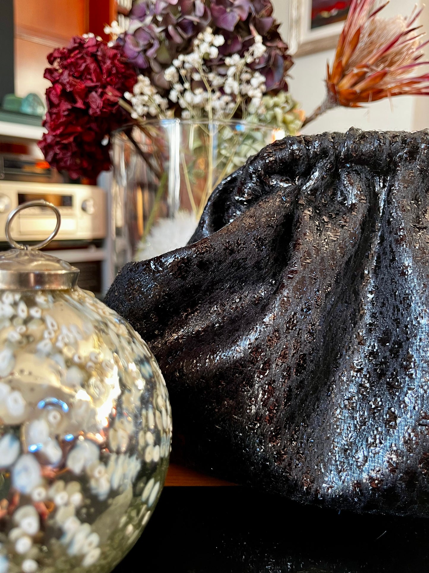 Clutch Maculata effetto Vinile