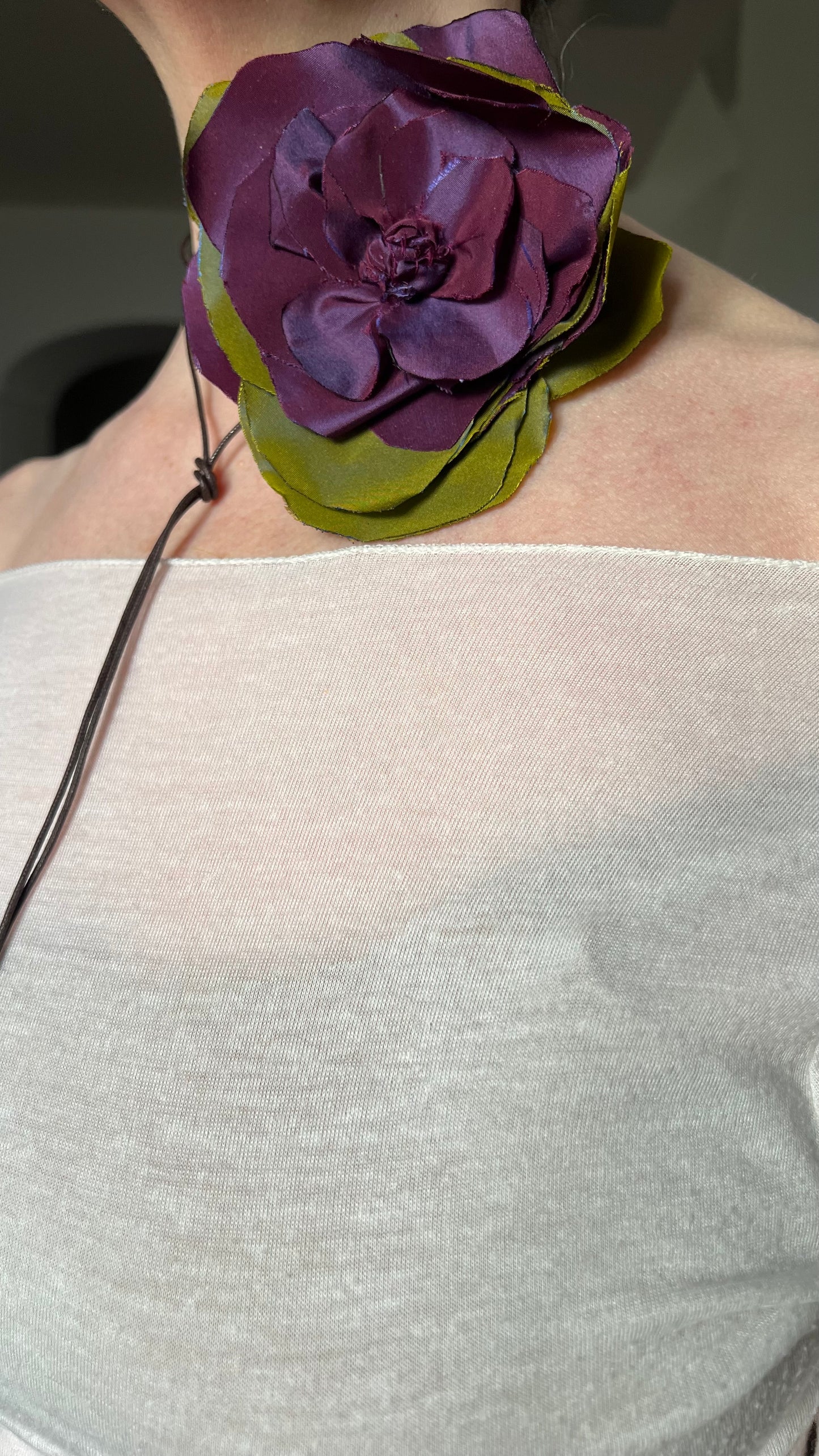 Choker Verde e Viola