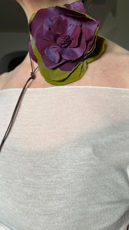 Choker Verde e Viola
