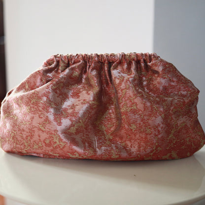 Clutch Jaquard - Oro e Burgundy