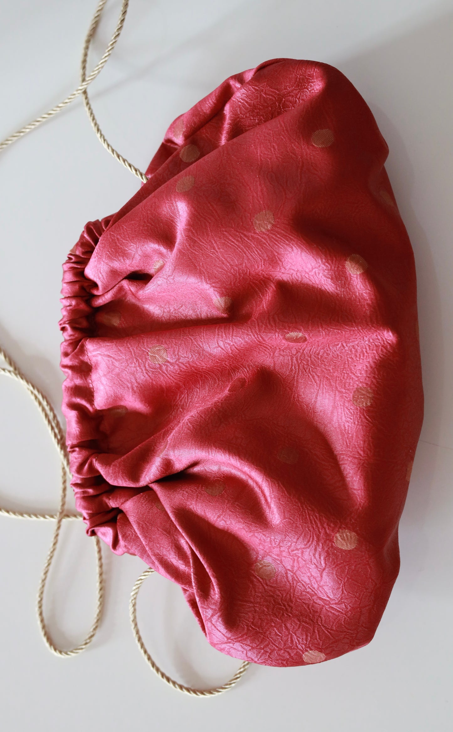 Mini Clutch Pois - Lampone