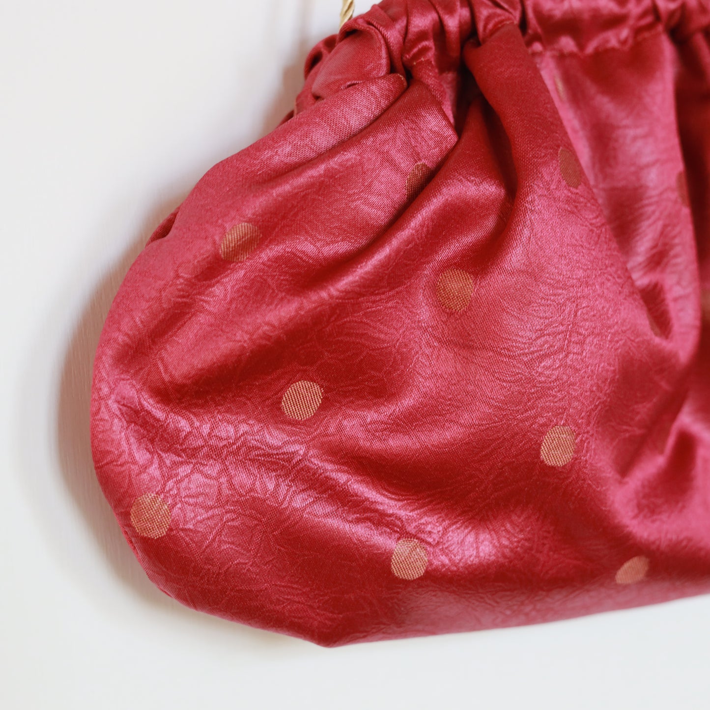 Mini Clutch Pois - Lampone