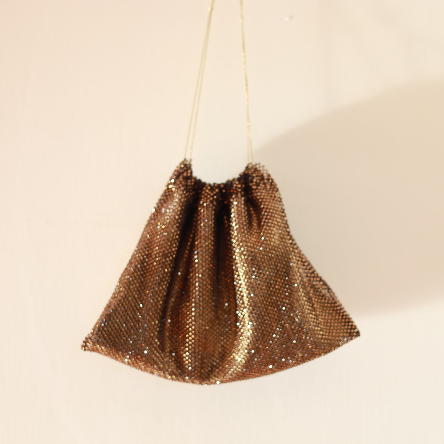 Bisaccia mini-cristalli incastonati - Bronzo