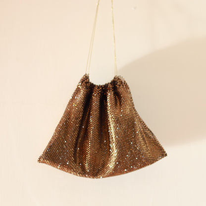 Bisaccia mini-cristalli incastonati - Bronzo