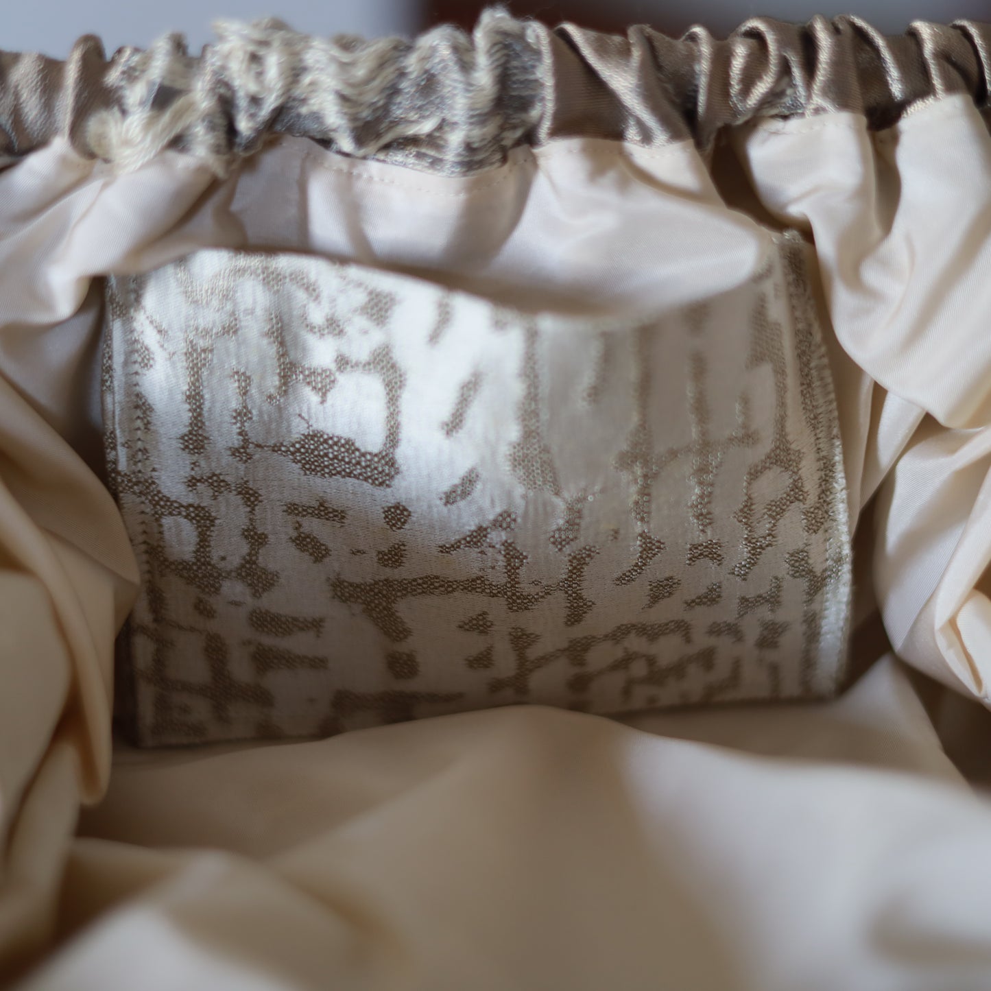 Clutch Seta - Champagne