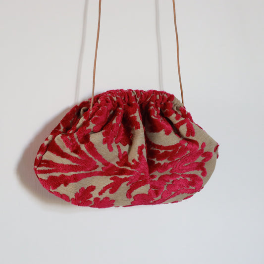 Mini Clutch - Damascata Raspberry
