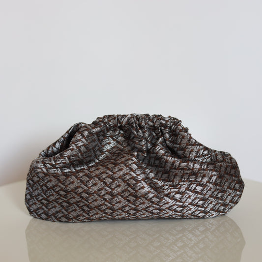 Mini Clutch - Argento & Cioccolato