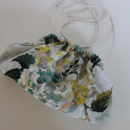 Mini Clutch lino - floreale pastello