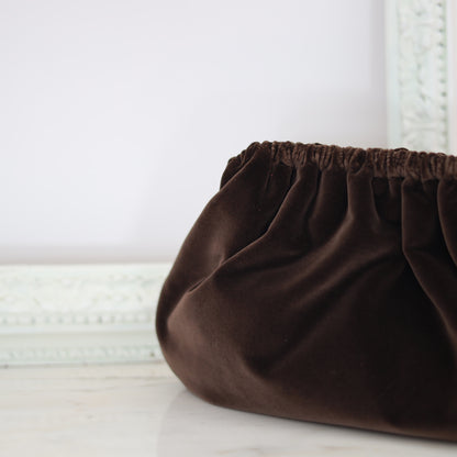 Clutch Velluto - Cioccolato