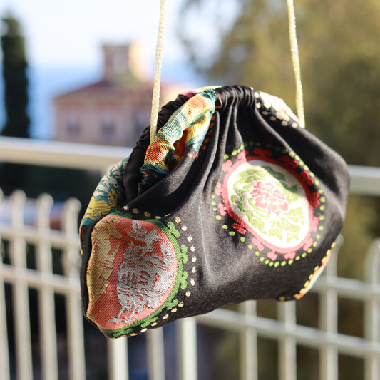 Demi Lune Clutch OBI simboli giapponesi