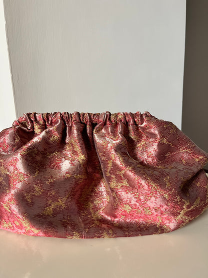 Clutch Jaquard - Oro e Burgundy