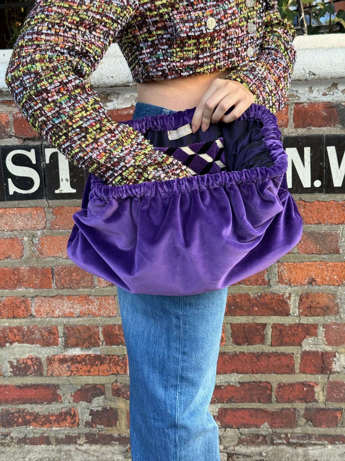 Clutch - Velluto Viola