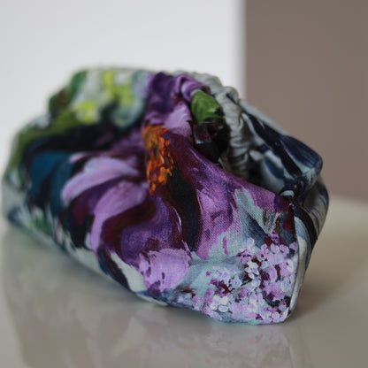 Clutch lino - fiori di campo