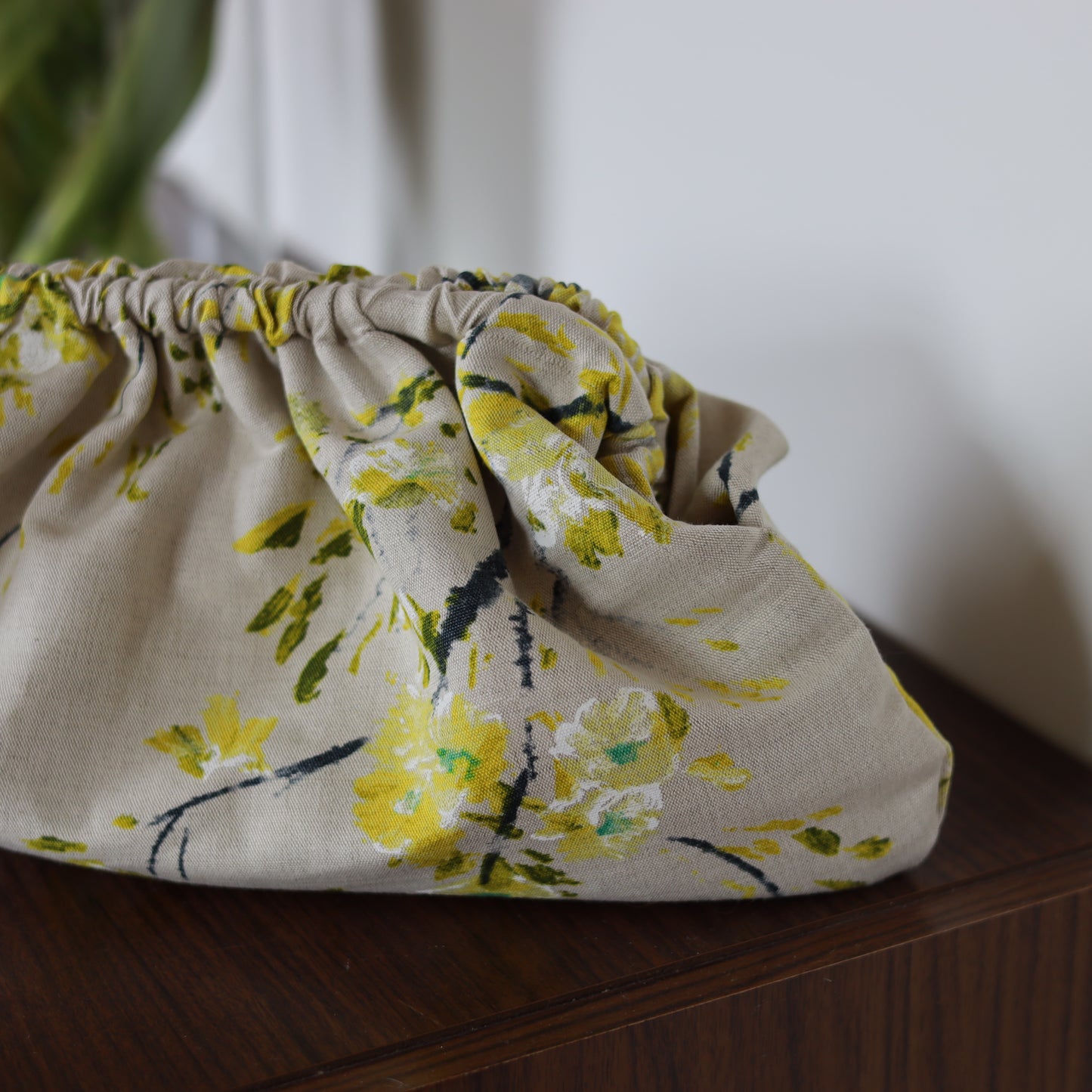 Clutch lino & cotone - fantasia floreale giapponese