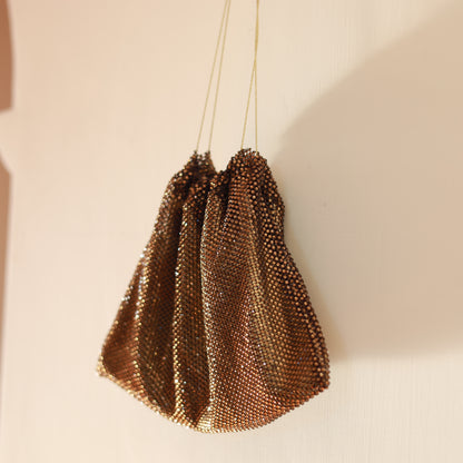 Bisaccia mini-cristalli incastonati - Bronzo