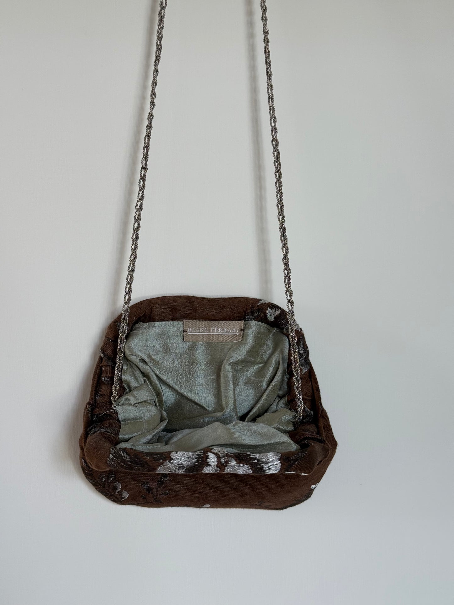 Mini Clutch Cioccolato - fiore giapponese