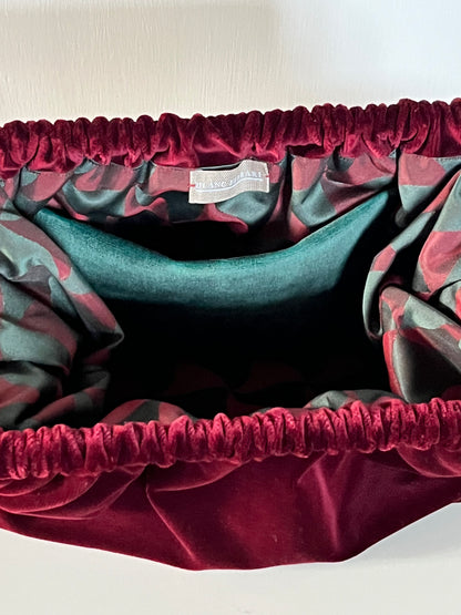 Clutch Velluto - Bordeaux