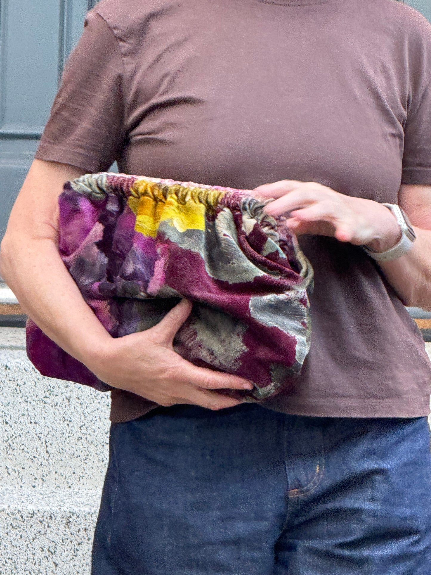 Clutch - Velluto dipinto a mano