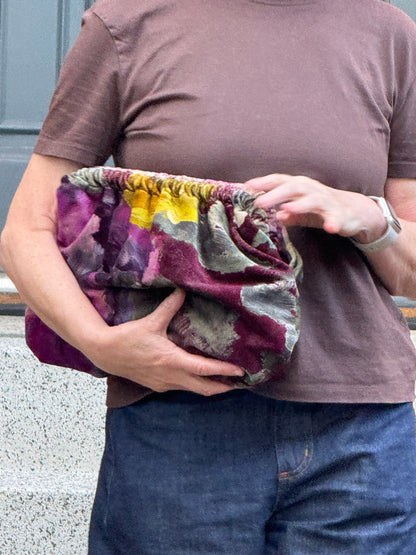 Clutch - Velluto dipinto a mano