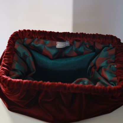 Clutch Velluto - Bordeaux