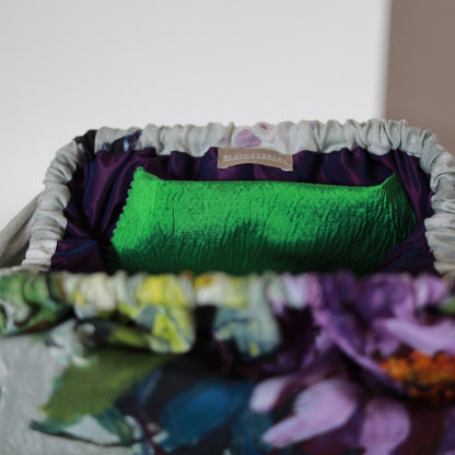 Clutch lino - fiori di campo