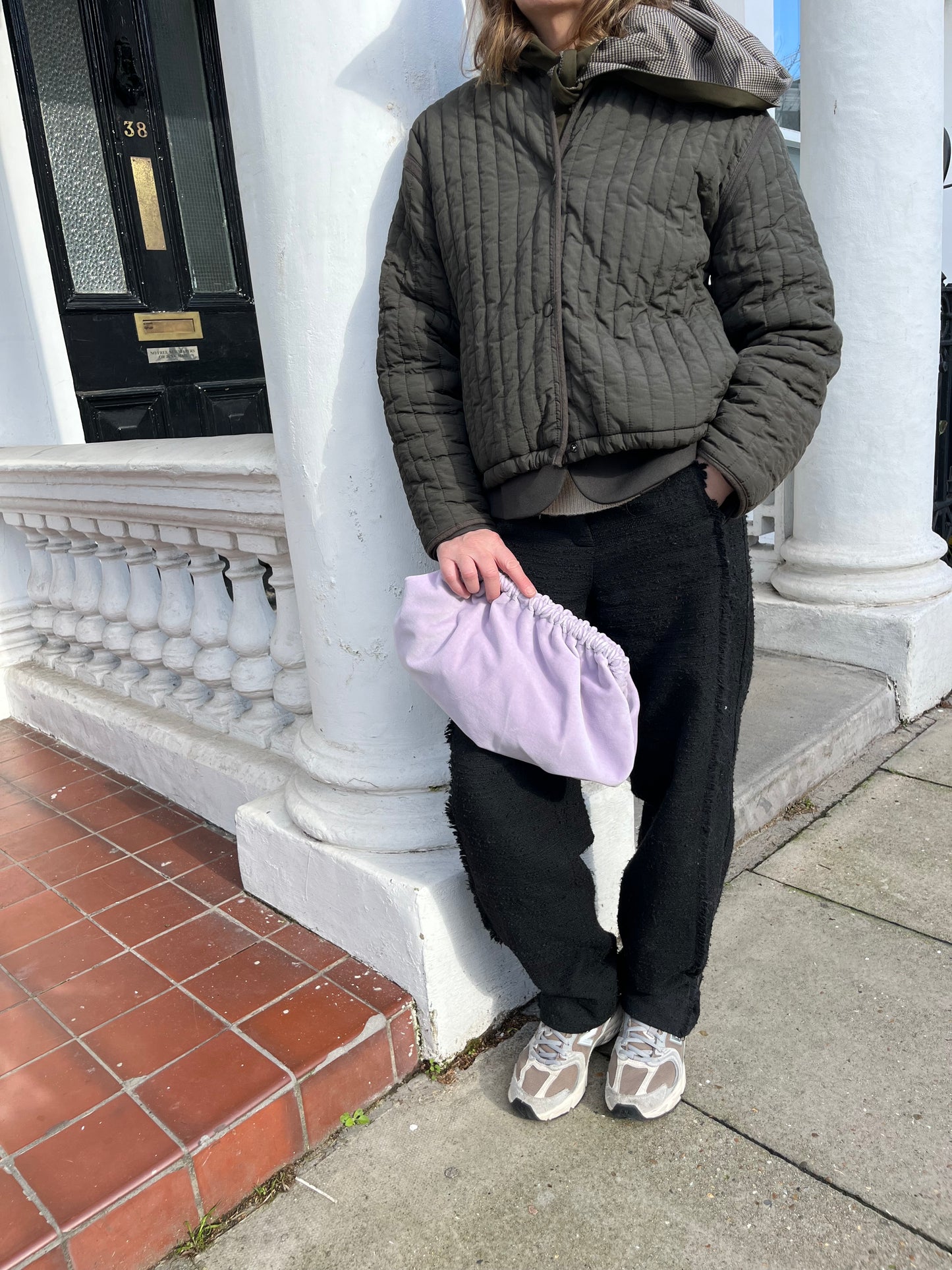 Clutch Velluto - Lavanda