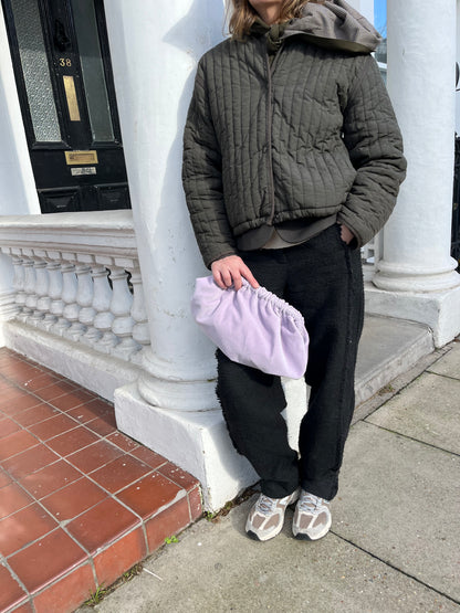 Clutch Velluto - Lavanda