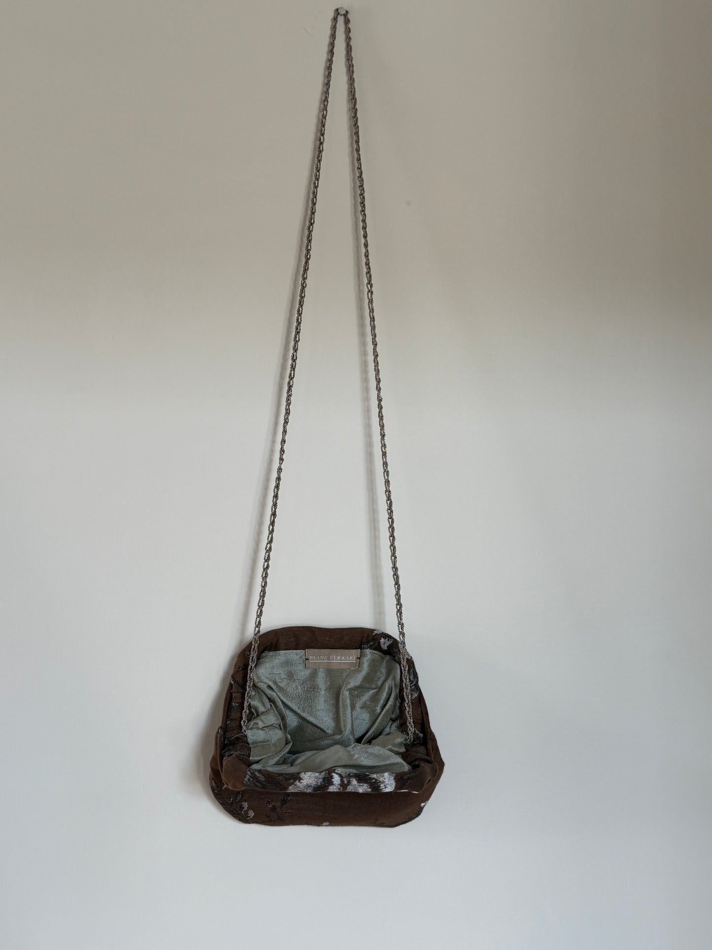 Mini Clutch Cioccolato - fiore giapponese