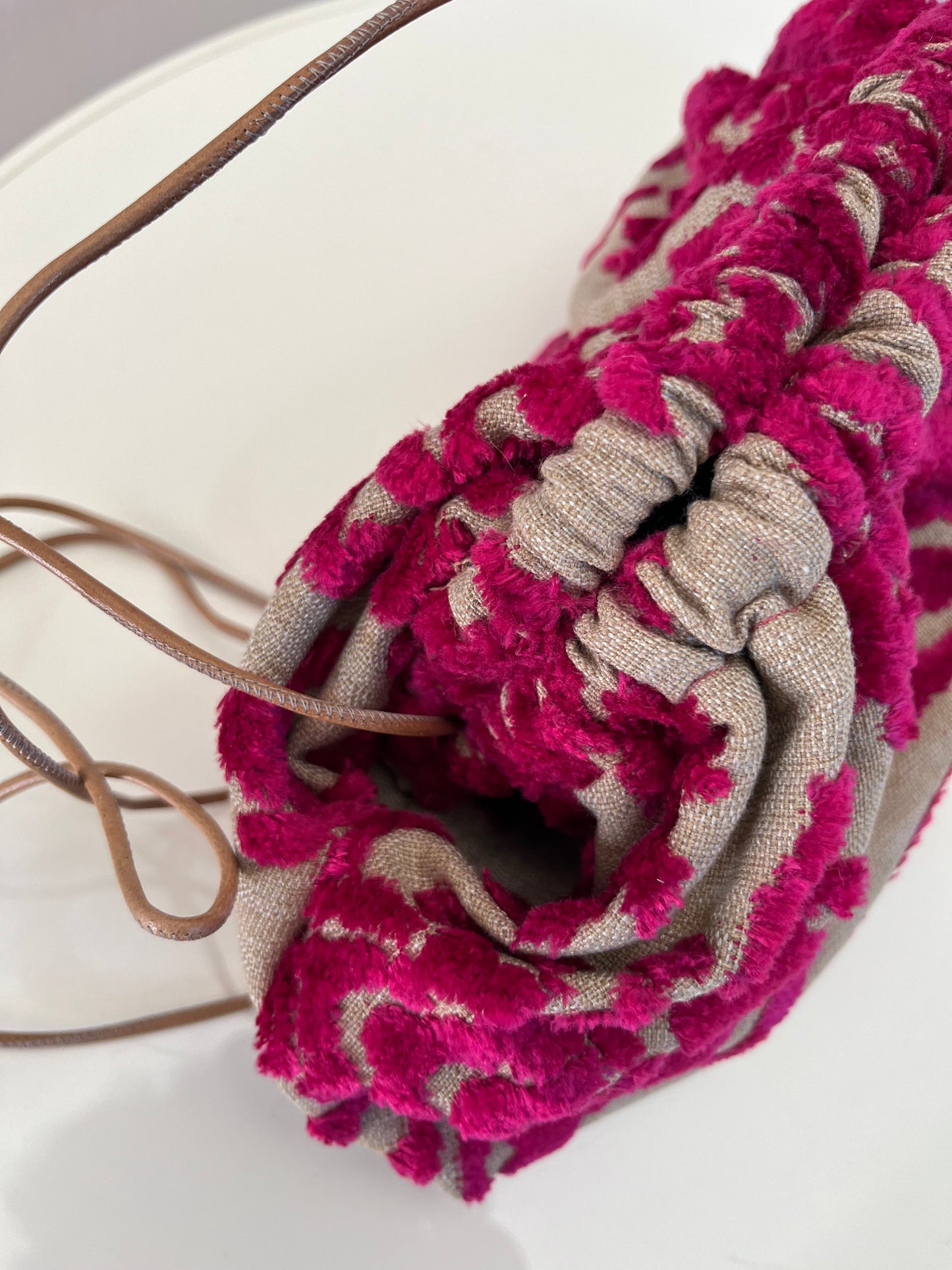 Mini Clutch - Damascata Raspberry