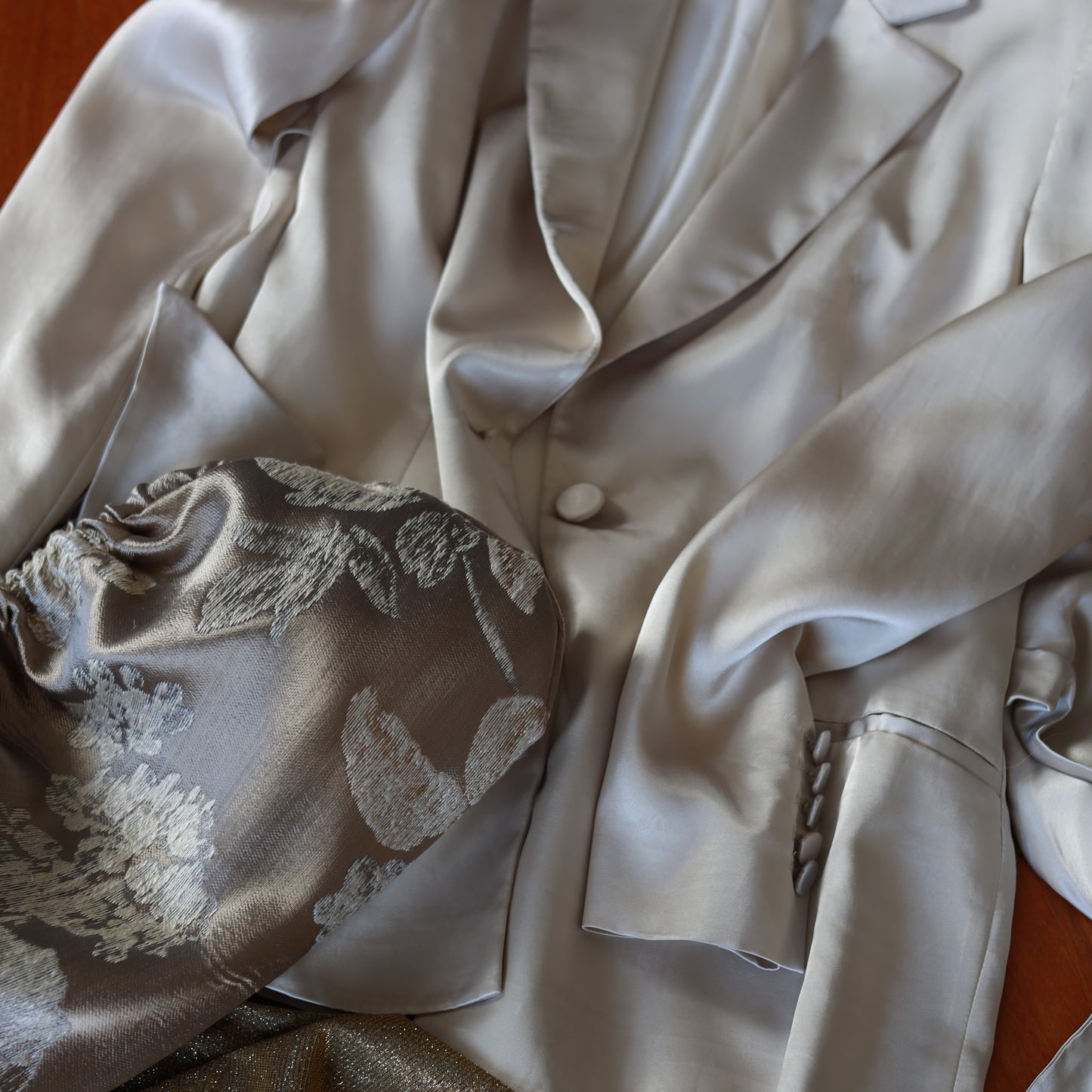 Clutch Seta - Champagne