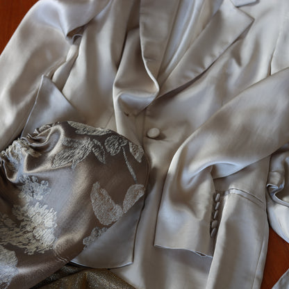 Clutch Seta - Champagne