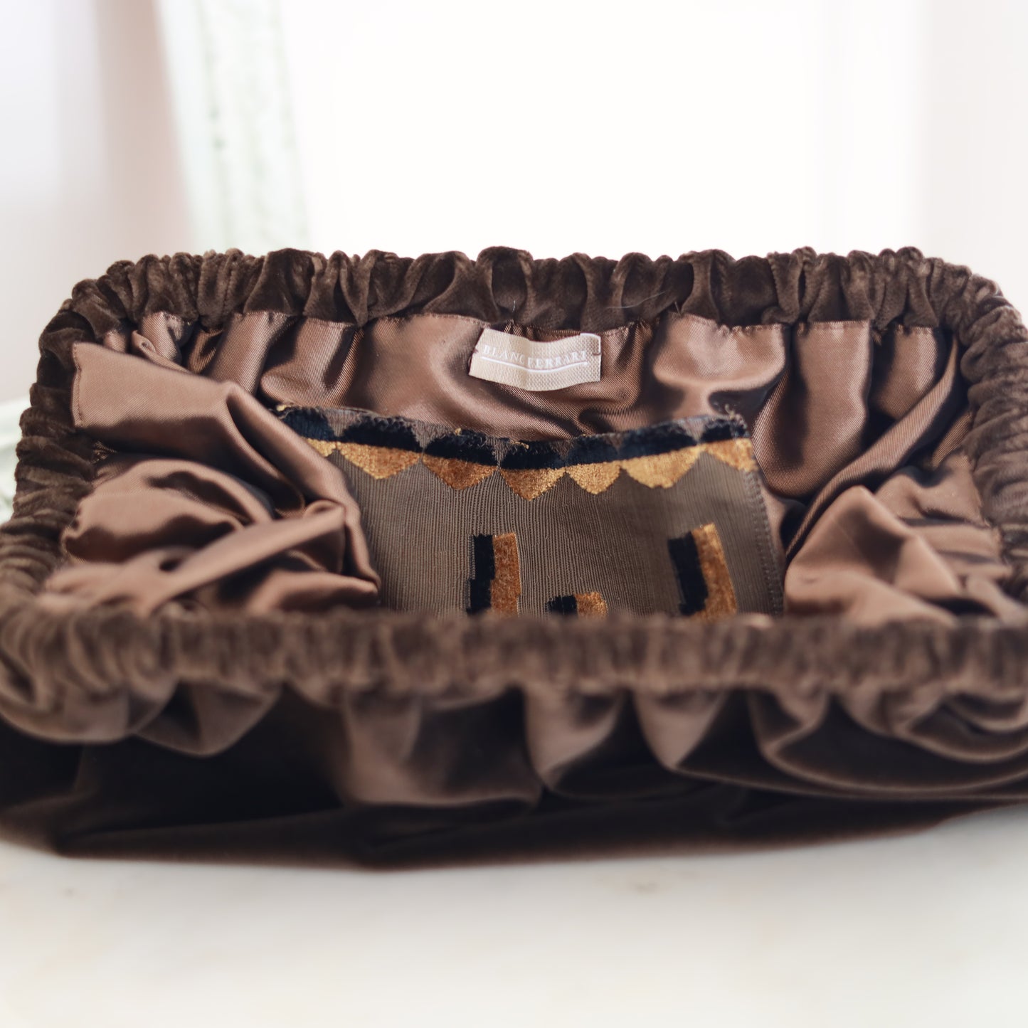 Clutch Velluto - Cioccolato